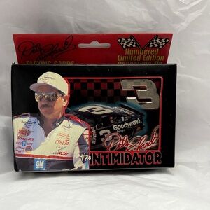 Dale Earnhardt The Intimidator Collectible Playing Cards - Black & Red NASCAR